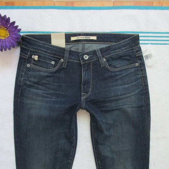 New BIG STAR Jeans Size 27 Long Sarah Low Rise Bootcut Denim - Picture 7 of 13